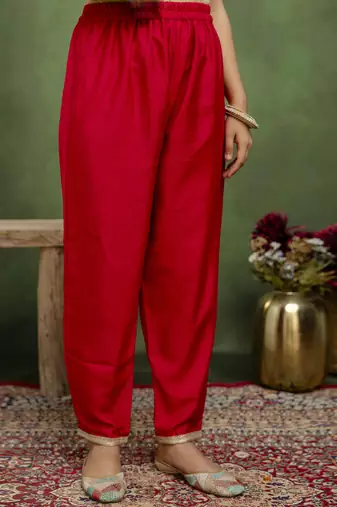 Pink women kurta pant dupatta set