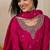 Pink women kurta pant dupatta set