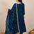 Blue women kurta pant dupatta set