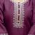 Purple women kurta pant dupatta set