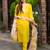 Yellow women kurta pant dupatta set