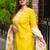 Yellow women kurta pant dupatta set