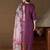 Purple women kurta pant dupatta set