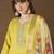 Yellow women kurta pant dupatta set