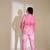 Pink printed linen co ord set