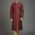 Maroon embroidery dupion silk kurta set