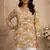 floral digital print muslin silk tunic / stylish short kurti for grilish