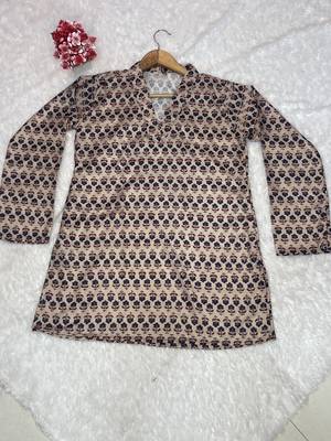  floral digital print muslin silk blend tunic 5