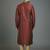Maroon embroidery dupion silk kurta set