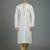White embroidery dupion silk kurta set