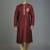 Maroon embroidery dupion silk kurta set