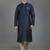Navy embroidery dupion silk kurta set