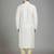 White embroidery dupion silk kurta set
