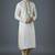 White embroidery dupion silk kurta set