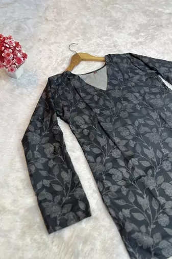  floral digital print muslin silk blend tunic