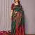 Green soft silk banarasi saree with blouse