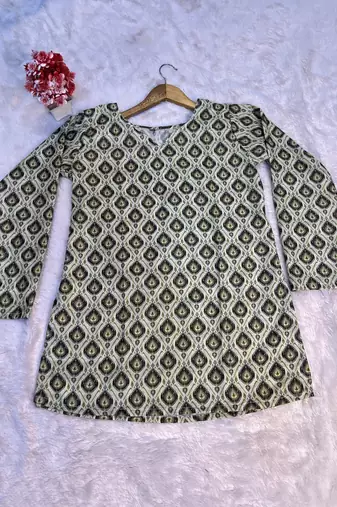  floral digital print muslin silk blend tunic