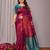 Purple soft silk banarasi saree with blouse