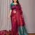 Purple silk blend banarasi saree with blouse