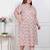 Doriyaan plus size womens puff sleeve pure cotton printed maxi dress
