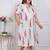 Doriyaan plus size womens off white flower printed cotton flex maxi dress
