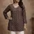  floral digital print muslin silk tunic / stylish short kurti for grilish