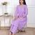  womens lavender angrakha kurta set