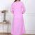  womens pink lucknowi angrakha style kurta with palazzo