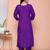 womens purple muslin stright kurta and palazzo with dupatta suit set