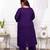  womems plus size purple floral kurta with palazzo
