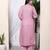  womens pink embroidered kurta with palazzo