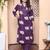  womens purple printed kurta with palazzo
