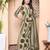 Doriyaan women's polka dot printed pure cotton anarkali kurta with dupatta