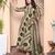 Doriyaan women's polka dot printed pure cotton anarkali kurta with dupatta