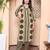  womens straight polka dot  printed green kurta with palazzo