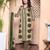  womens polka dot printed v-neck kurta with palazzo and dupatta set