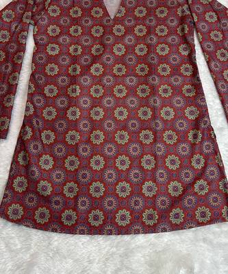  floral digital print muslin silk blend tunic 5