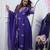 Purple anarkali suit