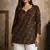  floral digital print muslin silk tunic / stylish short kurti for grilish