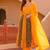 Yellow anarkali with dupatta