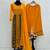 Yellow anarkali with dupatta