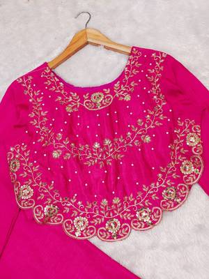 Rani pink crop top palazzo 4