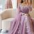 Lavender anarkali suit set