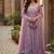 Lavender anarkali suit set