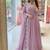 Lavender anarkali suit set