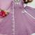 Lavender anarkali suit set