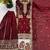 Maroon heavy embroidered sharara set