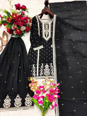 Black designer sharara suit 4