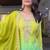 green gradient sharara suit