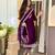 Purple straight suit with embroidered dupatta